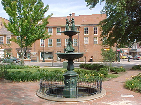 fountain in lisbon square
